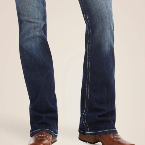 R.E.A.L. Mid Rise Stretch Entwined Boot Cut Jean - Picture 2 of 9